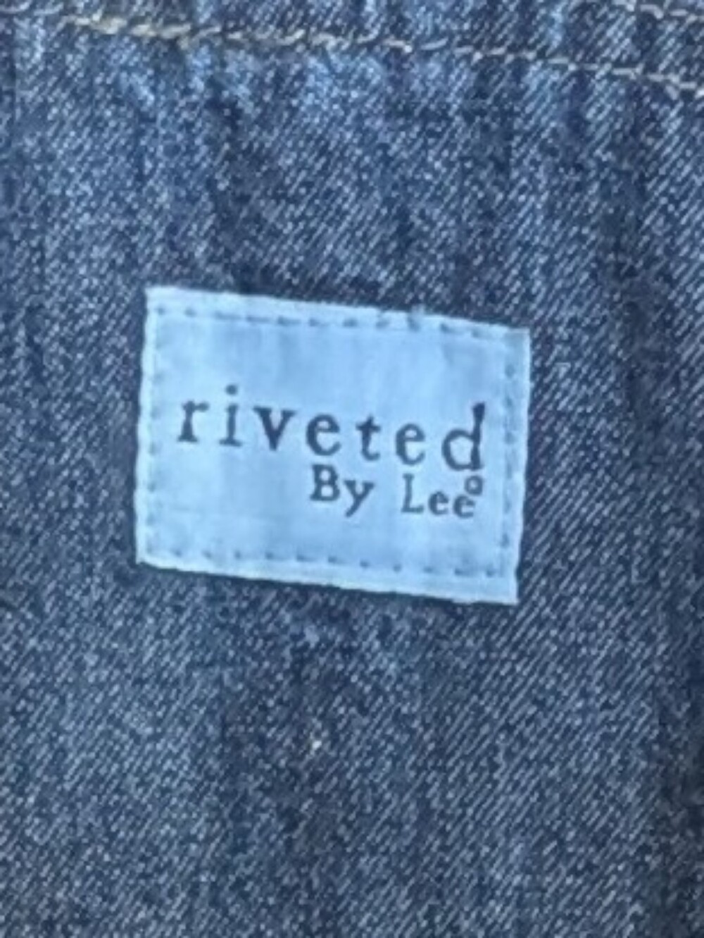 LEE Riveted Overall Denim Dress, Vintage, Wmn XL, EUC!!! - Picture 7 of 7